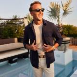 Collars & Co — Monterey Cotton & Linen Overshirt Navy